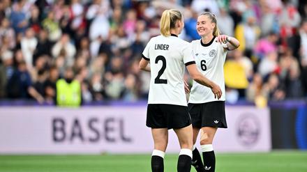 Janina Minge führte das deutsche Team erstmals als Kapitänin bei einer EM auf den Platz.
