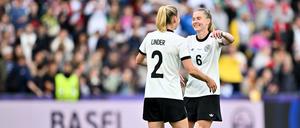 Janina Minge führte das deutsche Team erstmals als Kapitänin bei einer EM auf den Platz.