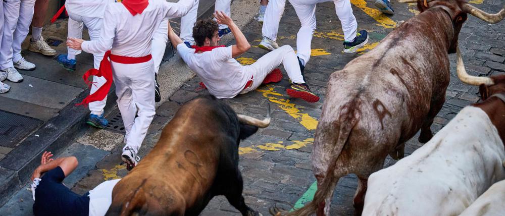 Die „Sanfermines“ sind dem Stadtheiligen San Fermín gewidmet.