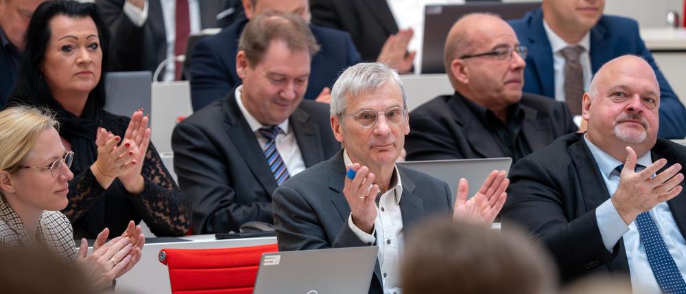 Der Verfassungsschutz hat fünf Mitglieder der AfD-Landtagsfraktion als rechtsextremistisch eingestuft (Archivbild).