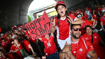 Die Fans haben Spaß an der EM in der Schweiz.