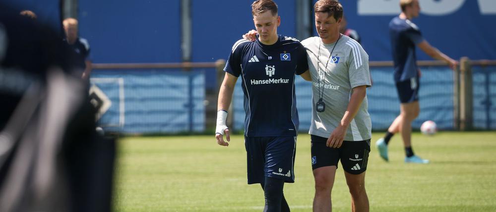 Vor Abschied vom HSV: Torwart Matheo Raab will zu Union Berlin wechseln.