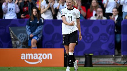 Lea Schüller hatte nur 14 Ballkontakte im Spiel gegen Dänemark. Mit einem erzielte sie das 2:1.