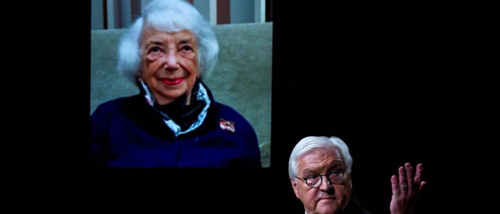 Bundespräsident Steinmeier würdigte Friedländer mit sehr persönlichen Worten.