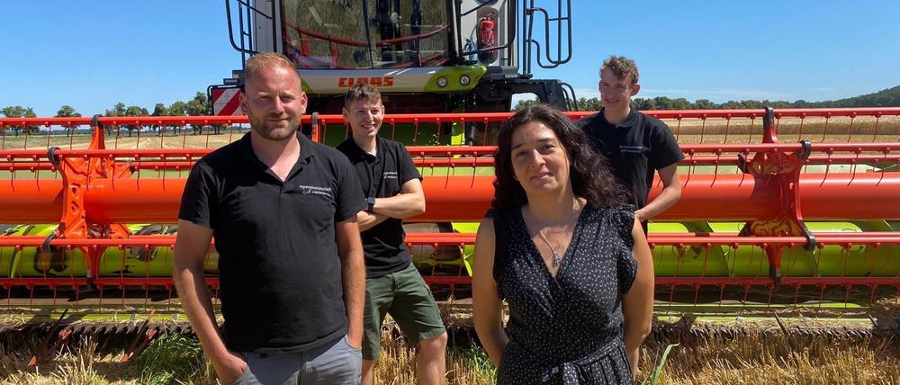Landwirtin Lilian Guzmán und ihr Team machen sich Sorgen zum Erntestart in Groß Machnow. 