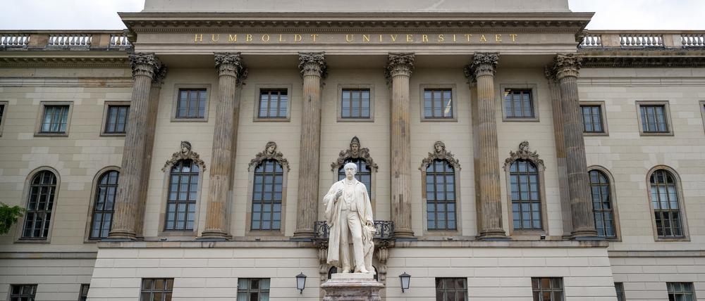 Das Hauptgebäude der Humboldt-Universität Unter den Linden in Berlin-Mitte.