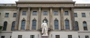 Das Hauptgebäude der Humboldt-Universität Unter den Linden in Berlin-Mitte.