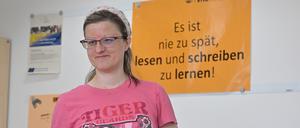 Yvonne Katalowski besuchte das Grundbildungszentrum der Volkshochschule Potsdam.