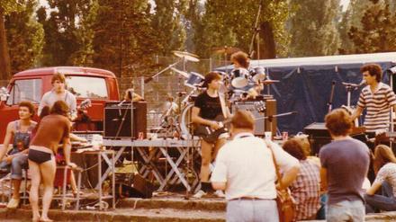 Foto des ersten Rocktreffs Mariendorf 1984.