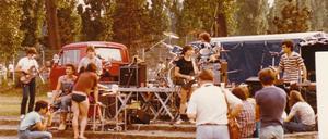 Foto des ersten Rocktreffs Mariendorf 1984.