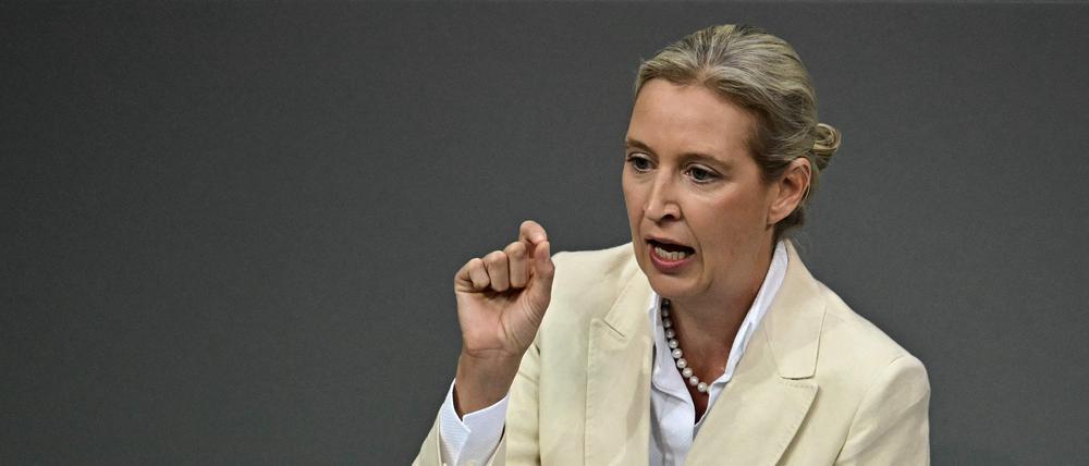 Alice Weidel im Bundestag. 