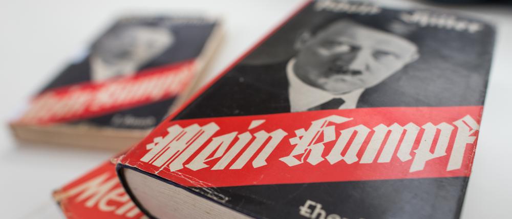 Adolf Hitlers Schrift „Mein Kampf“ im Institut für Zeitgeschichte in München.