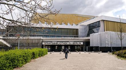 Der Eingang der Staatsbibliothek zu Berlin an der Potsdamer Straße. (Archivbild) 