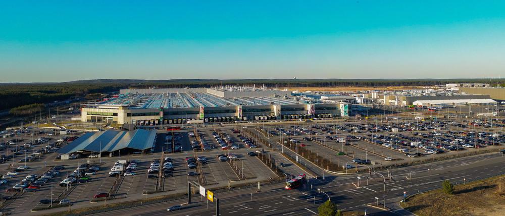 Die Tesla Gigafactory Berlin-Brandenburg. (Archivbild) 