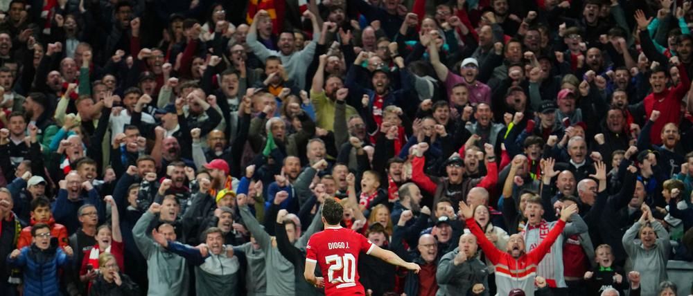 Diogo Jotas Nummer 20 wird in Liverpool verewigt.
