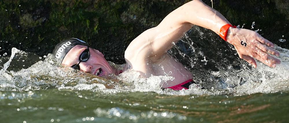 Hier in der Seine, bei der WM im Meer: Florian Wellbrock und seine Kollegen hoffen auf sauberes Wasser.