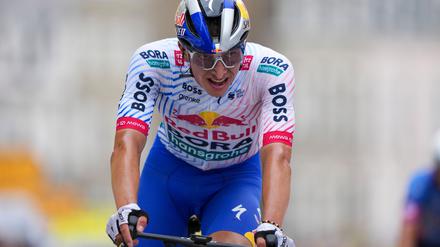 Erstmals bei der Tour dabei und direkt im Rampenlicht: Florian Lipowitz