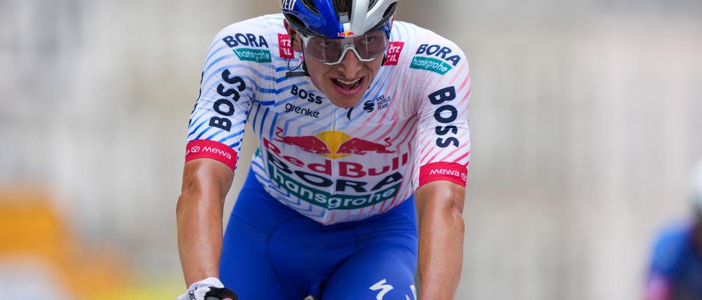 Erstmals bei der Tour dabei und direkt im Rampenlicht: Florian Lipowitz