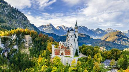 Schloss Neuschwanstein sieht wirklich aus, wie aus einem Kitschfilm. 