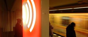 U-Bahnhof Bismarckstrasse, wo gestern jemand halbnackt vor die U-Bahn sprang. Foto:Kai-Uwe Heinrich