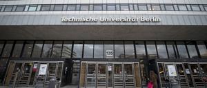 Der Haupteingang der Technischen Universität Berlin.