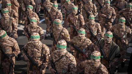 Mitglieder der Islamischen Revolutionsgarde in Teheran.  