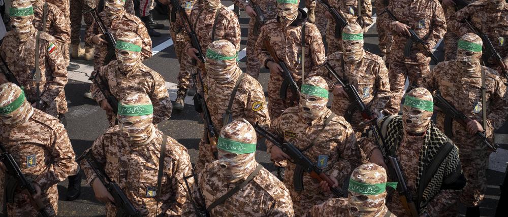 Mitglieder der Islamischen Revolutionsgarde in Teheran.