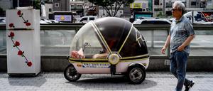 Straßenszene in Seoul, Juli 2025.
