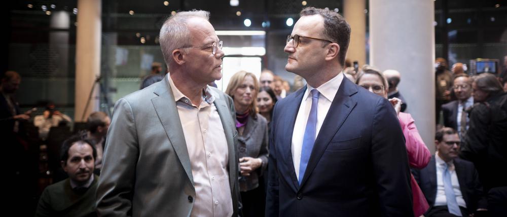 Matthias Miersch von der SPD und Jens Spahn von der Union. Sie stehen ihren Fraktionen im Bundestag vor.