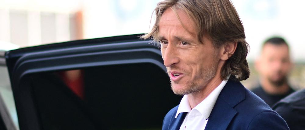 Luka Modric bei seiner Ankunft in Mailand.