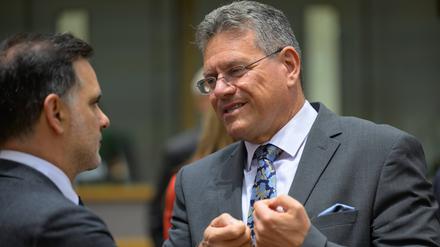 EU-Handelskommissar Maros Sefcovic.