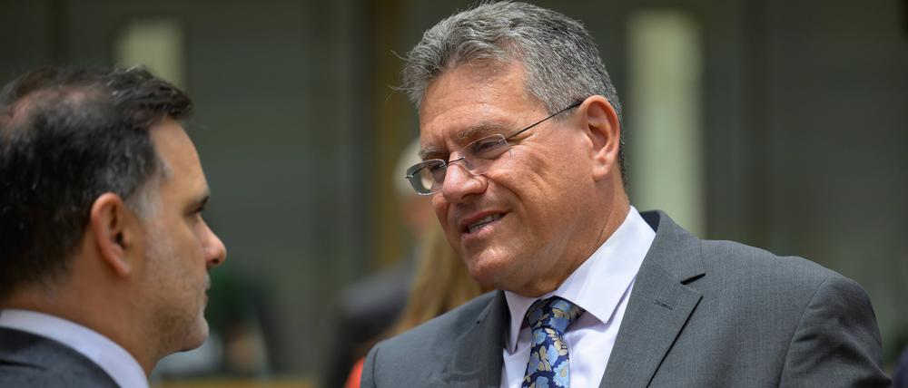 EU-Handelskommissar Maros Sefcovic.