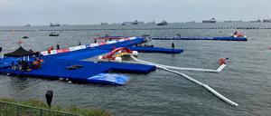 Hier sollte heute Morgen eigentlich geschwommen werden.