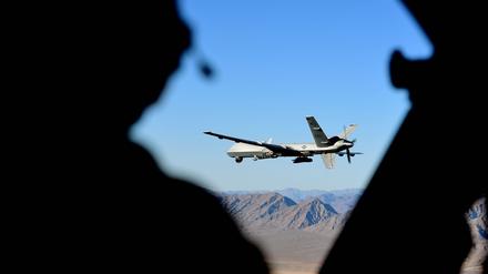 Eine Drohne der US-Armee bei einem Trainingseinsatz.