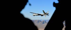 Eine Drohne der US-Armee bei einem Trainingseinsatz.