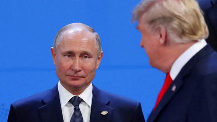 Wladimir Putin und Donald Trump 2018 beim G20-Treffen.