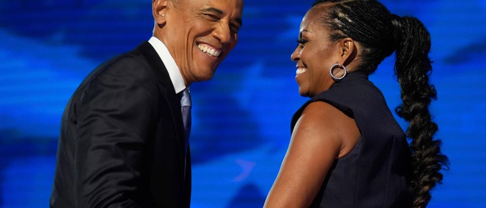 Mit der Erziehung ihrer Mädchen sind die Obamas zufrieden. (Archivbild)