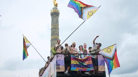 Die CSD-Route führt traditionell an der Siegessäule vorbei. 