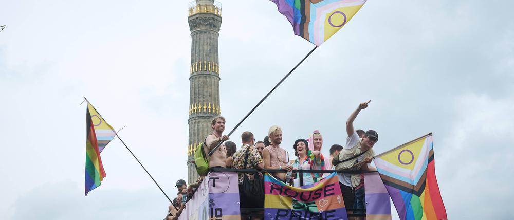 Die CSD-Route führt traditionell an der Siegessäule vorbei. 