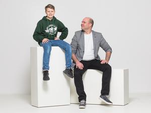 Das Vater-Sohn Duo Nils und Ole König (von rechts nach links).  Foto: Gerald Zörner