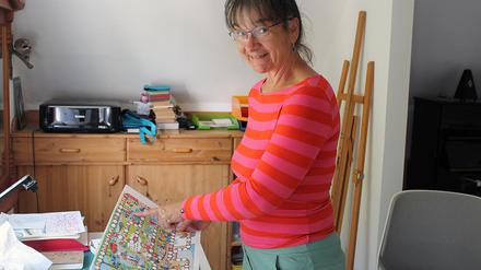 Zeichnerin Antje Püpke aus Kaulsdorf, Berliner Bezirk Marzahn-Hellersdorf.