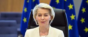EU-Kommissionspräsidentin Ursula von der Leyen will den langfristigen Gemeinschaftshaushalt der Europäischen Union deutlich aufstocken (Archivbild).
