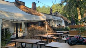 Das Teehaus im Englischen Garten ist weiterhin eine Ruine.