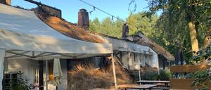 Das Teehaus im Englischen Garten ist weiterhin eine Ruine.