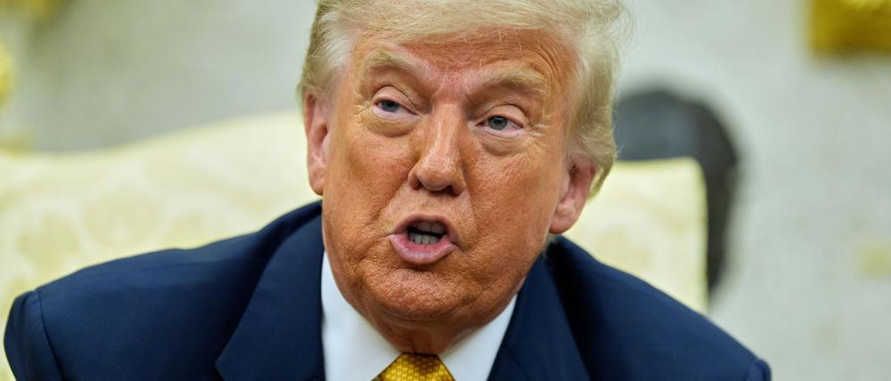 Not amused: US-Präsident Trump. 