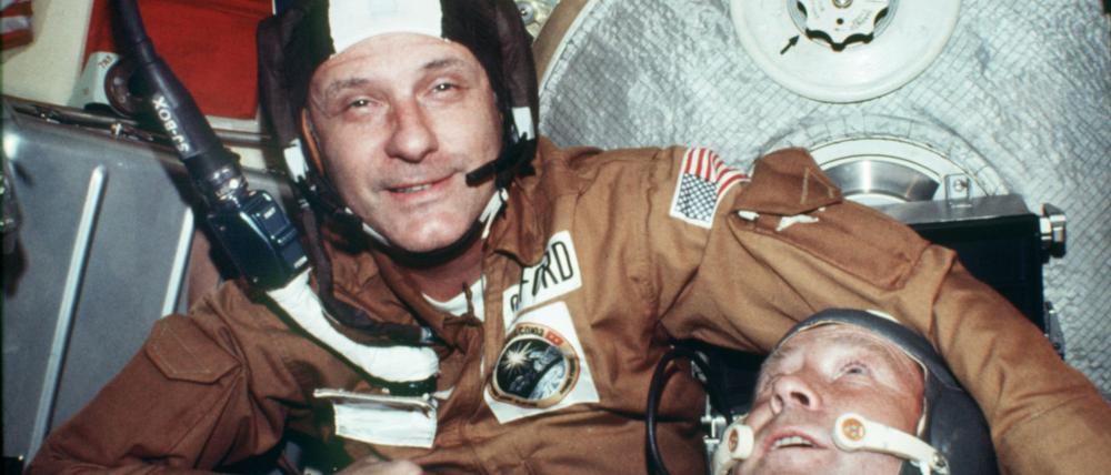 Vor 50 Jahren begann mit dem historischen Händedruck der Russen und Amerikaner im All auch die Zusammenarbeit der Großmächte im Weltraum. (Archivbild)