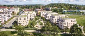 Unter dem Namen "ParkVillen" planen die BRAWO RE Development Berlin GmbH und die STRATEGIS AG sieben Neubauten mit 120 Wohnungen am Volkspark. Baubeginn soll noch 2025 sein.