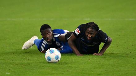 Deyovaisio Zeefuik (rechts) ist vor fünf Jahren vom FC Groningen zu Hertha BSC gewechselt.