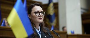 Sie soll ihr Land weiter durch den Krieg führen: Ukraines neue Regierungschefin Julia Swyrydenko.