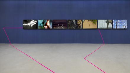 Blick in die Ausstellung „Sediments“ von María José Arjona in der Galerie Barbara Thumm.
